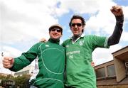 14 February 2009; Irish rugby supporters Paul Ryan and Andrew Coffey, from Dublin, at the game. Women's 6 Nations Rugby Championship, Italy v Ireland. Stadio Natali, Collefero, Rome, Italy. Picture credit: Matt Browne / SPORTSFILE