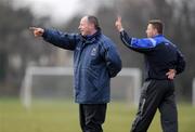 12 February 2009; Former Kerry goalkeeper and part of the University of Limerick managment Declan O'Keeffe issues instructions during the game. Sigerson Cup, UCD v University of Limerick. UCD, Belfield, Dublin. Picture credit: Stephen McCarthy / SPORTSFILE