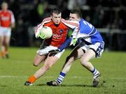 14 February 2009; Kevin O'Rourke, Armagh, in action against Paul Begley, Laois. Allianz GAA NFL Division 2 Round 2, Armagh v Laois, Athletic Grounds, Armagh. Picture credit: Oliver McVeigh / SPORTSFILE