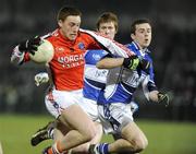 14 February 2009; Charlie Vernon, Armagh, in action against Padraig McMahon, Laois. Allianz GAA NFL Division 2 Round 2, Armagh v Laois, Athletic Grounds, Armagh. Picture credit: Oliver McVeigh / SPORTSFILE