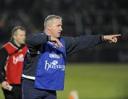 14 February 2009; Laois manager Sean Dempsey issues instructions from the sideline. Allianz GAA NFL Division 2 Round 2, Armagh v Laois, Athletic Grounds, Armagh. Picture credit: Oliver McVeigh / SPORTSFILE