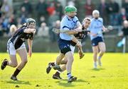 15 February 2009; Liam Ryan, Dublin, scores a goal despite the attentions of Ger Mahon, left, and Damien McClearn, Galway. Allianz National Hurling League, Division 1, Round 2, Dublin v Galway, Parnell Park, Dublin. Picture credit: Damien Eagers / SPORTSFILE