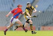 15 February 2009; Walter Walsh, Tullogher Roshercon, in action against David Foley, Dripsey. AIB All-Ireland Junior Club Hurling Championship Final, Dripsey, Cork v Tullogher Roshercon, Kilkenny, Croke Park, Dublin. Picture credit: Ray Lohan / SPORTSFILE *** Local Caption ***