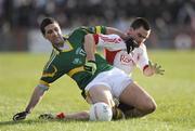 15 February 2009; Brian Sheehan, Kerry, in action against Ryan McMenamin, Tyrone. Allianz National Football League, Division 1, Round 2, Tyrone v Kerry, Healy Park, Omagh, Co. Tyrone. Picture credit: Oliver McVeigh / SPORTSFILE
