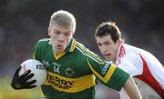 15 February 2009; Tommy Walsh, Kerry, in action against Justin McMahon, Tyrone. Allianz National Football League, Division 1, Round 2, Tyrone v Kerry, Healy Park, Omagh, Co. Tyrone. Picture credit: Oliver McVeigh / SPORTSFILE