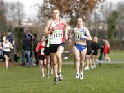 15 February 2009; Aoife Brady, Sportsworld A.C, on her way to winning the Intermediate Ladies 4000m race. AAI Intermediate and Masters Cross Country Championship, Tymon Park, Templeogue, Dublin. Picture credit: Tomas Greally / SPORTSFILE