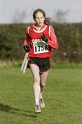 15 February 2009; Niamh Roe, Cork, on her way to take third place in the Intermediate ladies 4000m race. AAI Intermediate and Masters Cross Country Championship, Tymon Park, Templeogue, Dublin. Picture credit: Tomas Greally / SPORTSFILE