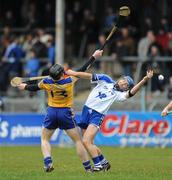 15 February 2009; Michael Walsh, Waterford, in action against Niall Gilligan, Clare. Allianz National Hurling League, Division 1, Round 2, Clare v Waterford, Cusack Park, Ennis, Co. Clare. Picture credit: Pat Murphy / SPORTSFILE