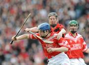 15 February 2009; Joe Jordan, Blarney, in action against Alan Dolan, Cappataggle. AIB All-Ireland Intermediate Club Hurling Championship Final, Blarney, Cork v Cappataggle, Galway, Croke Park, Dublin. Picture credit: Ray Lohan / SPORTSFILE *** Local Caption ***