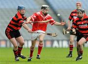 15 February 2009; Brian Deasy, Blarney, in action against Padraic Dolan, left, and Michael Broderick, Cappataggle. AIB All-Ireland Intermediate Club Hurling Championship Final, Blarney, Cork v Cappataggle, Galway, Croke Park, Dublin. Picture credit: Ray Lohan / SPORTSFILE *** Local Caption ***