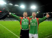 14 February 2009; St Michael's Foilmore brothers Darren, left, and James O'Shea celebrate victory over St. Michael's. AIB All-Ireland Intermediate Club Football Championship Final, St Michael's, Galway, v St Michael's Foilmore, Kerry. Croke Park, Dublin. Picture credit: Stephen McCarthy / SPORTSFILE