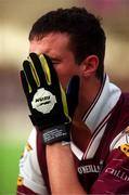 7 October 2000; Joe Bergin of Galway following his side's defeat during the Bank of Ireland All-Ireland Senior Football Championship Final Replay match between Kerry and Galway at Croke Park in Dublin. Photo by Ray McManus/Sportsfile