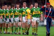 7 October 2000; Kerry captain Seamus Moynihan leads his side during the pre-match parade prior to the Bank of Ireland All-Ireland Senior Football Championship Final Replay match between Kerry and Galway at Croke Park in Dublin. Photo by Brendan Moran/Sportsfile
