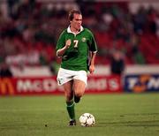 11 October 2000; Jason McAteer of Republic of Ireland during the World Cup 2002 Qualification Group 2 match between Republic of Ireland and Estonia at Lansdowne Road in Dublin. Photo by David Maher/Sportsfile