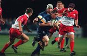 13 October 2000; Brian O'Driscoll of Leinster breaks away from the Biarritz defence during the Heineken Cup Pool 1 match between Leinster and Biarritz at Donnybrook Stadium in Dublin. Photo by Damien Eagers/Sportsfile