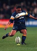 13 October 2000; Eddie Hekenui of Leinster during the Heineken Cup Pool 1 match between Leinster and Biarritz at Donnybrook Stadium in Dublin. Photo by Damien Eagers/Sportsfile