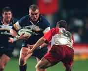 13 October 2000; Victor Costello of Leinster in action against Nicolas Morales of Biarritz during the Heineken Cup Pool 1 match between Leinster and Biarritz at Donnybrook Stadium in Dublin. Photo by Damien Eagers/Sportsfile