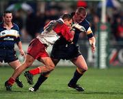 13 October 2000; Victor Costello of Leinster in action against Nicolas Morales of Biarritz during the Heineken Cup Pool 1 match between Leinster and Biarritz at Donnybrook Stadium in Dublin. Photo by Brendan Moran/Sportsfile