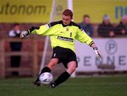 22 October 2000; Barry Ryan of UCD during the Eircom League Premier Division match between UCD and Shamrock Rovers at Belfield Park in Dublin. Photo by Ray Lohan/Sportsfile