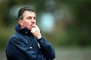 22 October 2000; Shamrock Rovers manager Damien Richardson during the Eircom League Premier Division match between UCD and Shamrock Rovers at Belfield Park in Dublin. Photo by Ray Lohan/Sportsfile
