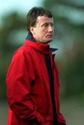 22 October 2000; UCD manager Martin Moran during the Eircom League Premier Division match between UCD and Shamrock Rovers at Belfield Park in Dublin. Photo by Ray Lohan/Sportsfile