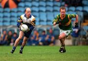 22 October 2000; Peter Canavan of Errigal Ciarán, left, during the Ulster GAA Football Senior Club Championship Semi-Final match between Castleblayney and Errigal Ciarán at St Tiernach's Park in Clones, Monaghan. Photo by Ray McManus/Sportsfile