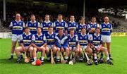 28 May 2000; The Laois team prior to the Guinness Leinster Senior Hurling Championship Round Robin match between Dublin and Laois at Nowlan Park in Kilkenny. Photo by Ray McManus/Sportsfile