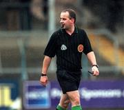 22 October 2000; Referee John Sexton during the Waterford Crystal South East Hurling League match between Clare and Tipperary at Cusack Park in Ennis, Clare. Photo by Brendan Moran/Sportsfile