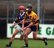 22 October 2000; Brian Forde of Clare during the Waterford Crystal South East Hurling League match between Clare and Tipperary at Cusack Park in Ennis, Clare. Photo by Brendan Moran/Sportsfile