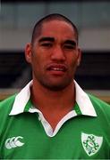 24 October 2000; Junior Charlie during Ireland 'A' squad portraits. Photo by Matt Browne/Sportsfile