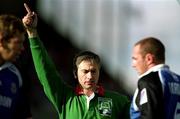 21 October 2000; Referee Joel Dume during the Heineken Cup Pool 4 match between Munster and Bath at Thomond Park in Limerick. Photo by Brendan Moran/Sportsfile