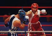 19 September 2000; Michael Roche of Ireland, right, in action against Firat Karagollu of Turkey during their Men's Light middleweight 71kg first round bout at the Sydney Convention and Exhibition Centre in Darling Harbour, Sydney, Australia. Photo by Brendan Moran/Sportsfile