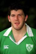 23 October 2000; Shane Horgan during Ireland 'A' squad portraits. Photo by Brendan Moran/Sportsfile