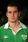 23 October 2000; Girvin Dempsey during Ireland 'A' squad portraits. Photo by Brendan Moran/Sportsfile