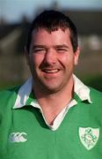 27 October 2000; Anthony Foley during Ireland 'A' squad portraits. Photo by Matt Browne/Sportsfile