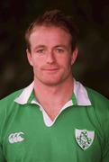 23 October 2000; Denis Hickie during Ireland 'A' squad portraits. Photo by Brendan Moran/Sportsfile