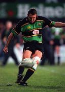 27 October 2000; Alastair Hepher of Northampton Saints during the Heineken Cup Pool 1 match between Leinster and Northampton Saints at Donnybrook Stadium in Dublin. Photo by Brendan Moran/Sportsfile