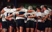 27 October 2000; Leinster players huddle during the Heineken Cup Pool 1 match between Leinster and Northampton Saints at Donnybrook Stadium in Dublin. Photo by Brendan Moran/Sportsfile