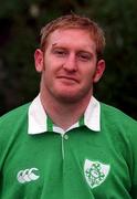 31 October 2000; Shane Stewart during a Ireland 'A' squad portraits at Ravenhill Park in Belfast. Photo by Brendan Moran/Sportsfile