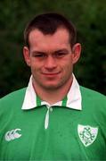 31 October 2000; Simon Best during a Ireland 'A' squad portraits at Ravenhill Park in Belfast. Photo by Brendan Moran/Sportsfile