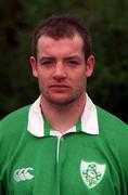 31 October 2000; James Topping during a Ireland 'A' squad portraits at Ravenhill Park in Belfast. Photo by Brendan Moran/Sportsfile
