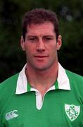 31 October 2000; Paddy Johns during a Ireland 'A' squad portraits at Ravenhill Park in Belfast. Photo by Brendan Moran/Sportsfile