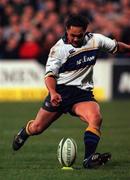 27 October 2000; Eddie Hekenui of Leinster during the Heineken Cup Pool 1 match between Leinster and Northampton Saints at Donnybrook Stadium in Dublin. Photo by Aoife Rice/Sportsfile