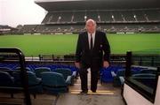 2 November 2000; President of the Irish Rugby Football Union Eddie Coleman stands for a portrait at Lansdowne Road in Dublin. Photo by Brendan Moran/Sportsfile