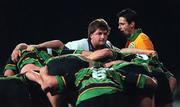 27 October 2000; Shane Byrne of Leinster during the Heineken Cup Pool 1 match between Leinster and Northampton Saints at Donnybrook Stadium in Dublin. Photo by Brendan Moran/Sportsfile