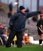 28 October 2000; Louth manager Paddy Clarke during the Church & General National Football League Division 1A match between Kerry and Louth at Fitzgerald Stadium in Killarney, Kerry. Photo by Brendan Moran/Sportsfile