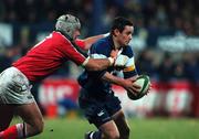 3 November 2000; Brian O'Meara of Leinster in action against Alan Quinlan of Munster during the Guinness Interprovincial Championship match between Leinster and Munster at Donnybrook Stadium in Dublin. Photo by Brendan Moran/Sportsfile