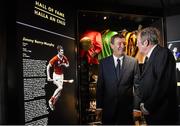 26 August 2015; Cork's Jimmy Barry Murphy, left, and Dublin's Jimmy Keaveney, who were announced into the GAA Museum Hall of Fame. GAA Museum, Croke Park, Dublin. Picture credit: Matt Browne / SPORTSFILE