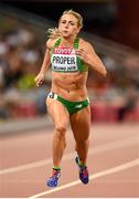 26 August 2015; Kelly Proper of Ireland in action during the heats of the Women's 200m event. IAAF World Athletics Championships Beijing 2015 - Day 5, National Stadium, Beijing, China. Picture credit: Stephen McCarthy / SPORTSFILE