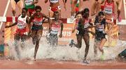 26 August 2015; Athletes during the Women's 3000m Steeplechase event. IAAF World Athletics Championships Beijing 2015 - Day 5, National Stadium, Beijing, China. Picture credit: Stephen McCarthy / SPORTSFILE